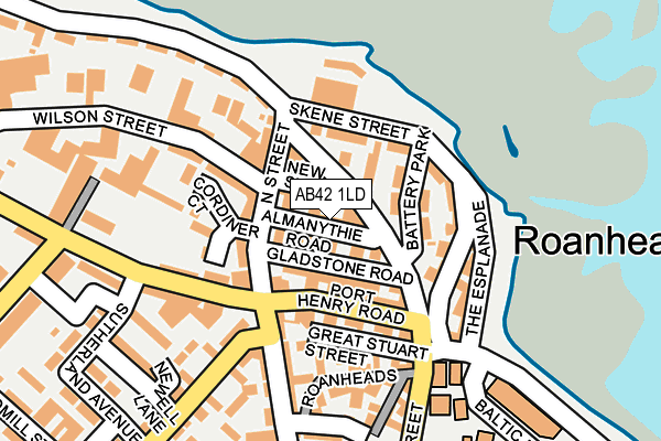 AB42 1LD map - OS OpenMap – Local (Ordnance Survey) AB42 1LD map - OS OpenMap – Local (Ordnance Survey)