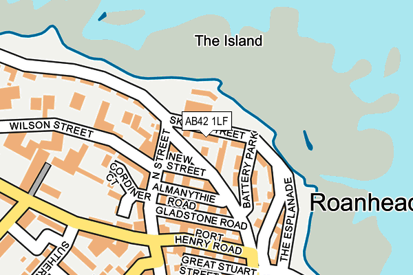 AB42 1LF map - OS OpenMap – Local (Ordnance Survey) AB42 1LF map - OS OpenMap – Local (Ordnance Survey)