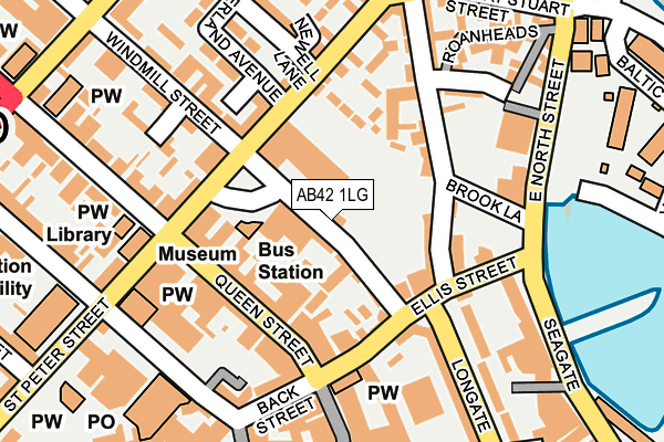 AB42 1LG map - OS OpenMap – Local (Ordnance Survey) AB42 1LG map - OS OpenMap – Local (Ordnance Survey)