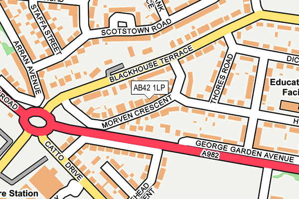 AB42 1LP map - OS OpenMap – Local (Ordnance Survey) AB42 1LP map - OS OpenMap – Local (Ordnance Survey)