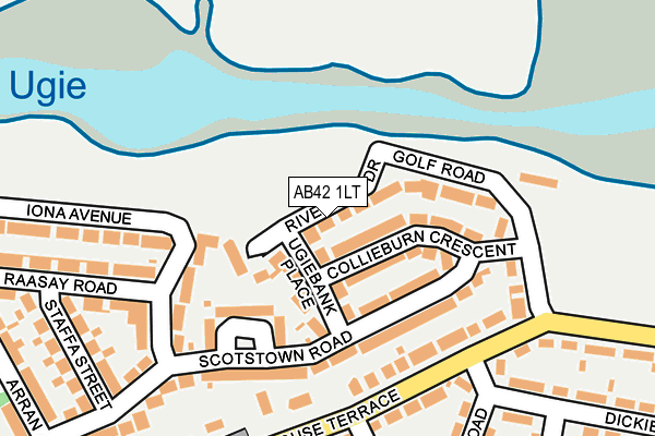 AB42 1LT map - OS OpenMap – Local (Ordnance Survey) AB42 1LT map - OS OpenMap – Local (Ordnance Survey)