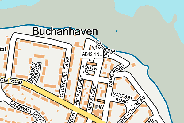 AB42 1NL map - OS OpenMap – Local (Ordnance Survey) AB42 1NL map - OS OpenMap – Local (Ordnance Survey)