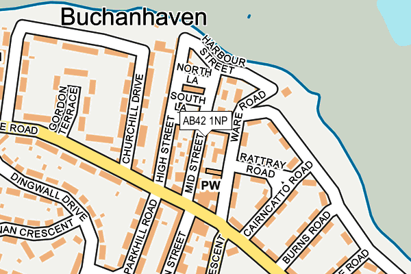 AB42 1NP map - OS OpenMap – Local (Ordnance Survey) AB42 1NP map - OS OpenMap – Local (Ordnance Survey)