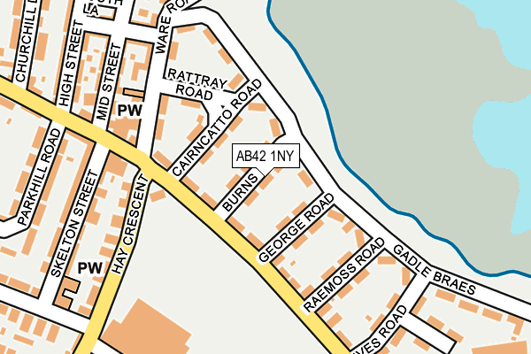 AB42 1NY map - OS OpenMap – Local (Ordnance Survey) AB42 1NY map - OS OpenMap – Local (Ordnance Survey)