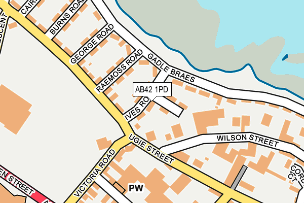 AB42 1PD map - OS OpenMap – Local (Ordnance Survey) AB42 1PD map - OS OpenMap – Local (Ordnance Survey)
