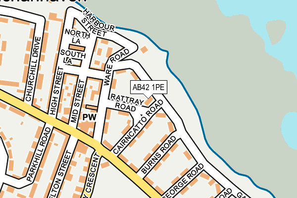 AB42 1PE map - OS OpenMap – Local (Ordnance Survey) AB42 1PE map - OS OpenMap – Local (Ordnance Survey)