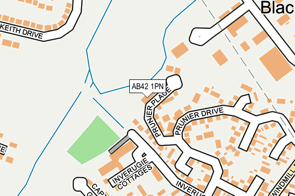 AB42 1PN map - OS OpenMap – Local (Ordnance Survey) AB42 1PN map - OS OpenMap – Local (Ordnance Survey)