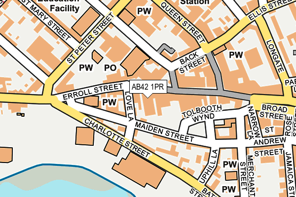 AB42 1PR map - OS OpenMap – Local (Ordnance Survey) AB42 1PR map - OS OpenMap – Local (Ordnance Survey)
