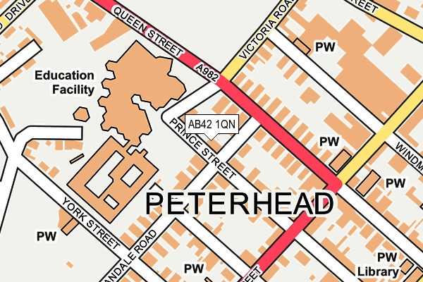 AB42 1QN map - OS OpenMap – Local (Ordnance Survey) AB42 1QN map - OS OpenMap – Local (Ordnance Survey)