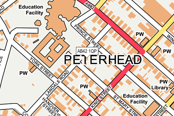 AB42 1QP map - OS OpenMap – Local (Ordnance Survey) AB42 1QP map - OS OpenMap – Local (Ordnance Survey)