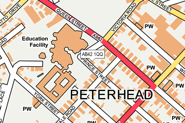 AB42 1QQ map - OS OpenMap – Local (Ordnance Survey) AB42 1QQ map - OS OpenMap – Local (Ordnance Survey)