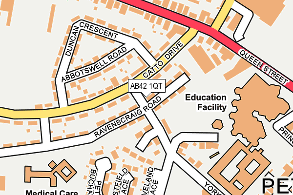 AB42 1QT map - OS OpenMap – Local (Ordnance Survey) AB42 1QT map - OS OpenMap – Local (Ordnance Survey)