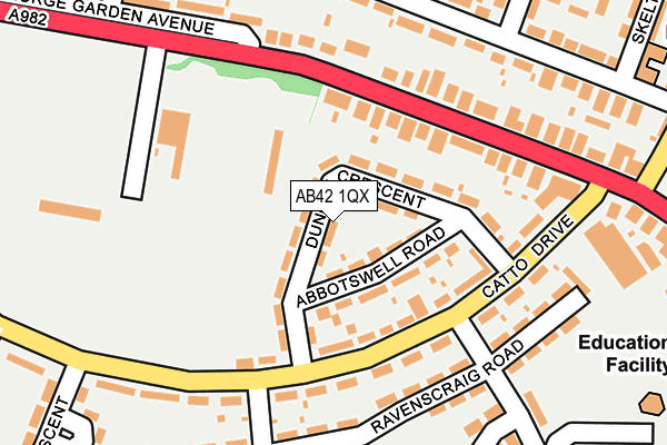 AB42 1QX map - OS OpenMap – Local (Ordnance Survey) AB42 1QX map - OS OpenMap – Local (Ordnance Survey)