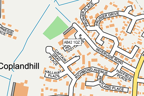 AB42 1QZ map - OS OpenMap – Local (Ordnance Survey) AB42 1QZ map - OS OpenMap – Local (Ordnance Survey)