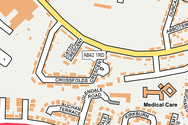 AB42 1RD map - OS OpenMap – Local (Ordnance Survey) AB42 1RD map - OS OpenMap – Local (Ordnance Survey)