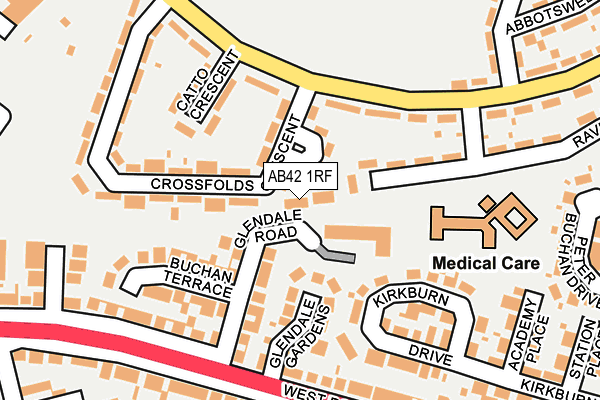 AB42 1RF map - OS OpenMap – Local (Ordnance Survey) AB42 1RF map - OS OpenMap – Local (Ordnance Survey)