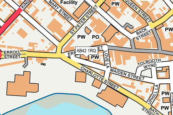 AB42 1RQ map - OS OpenMap – Local (Ordnance Survey) AB42 1RQ map - OS OpenMap – Local (Ordnance Survey)