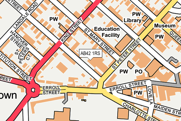 AB42 1RS map - OS OpenMap – Local (Ordnance Survey) AB42 1RS map - OS OpenMap – Local (Ordnance Survey)