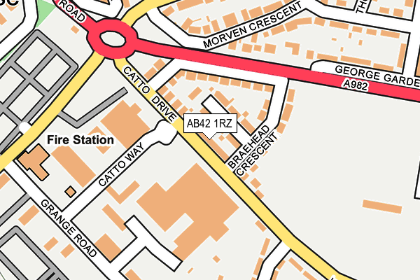 AB42 1RZ map - OS OpenMap – Local (Ordnance Survey) AB42 1RZ map - OS OpenMap – Local (Ordnance Survey)