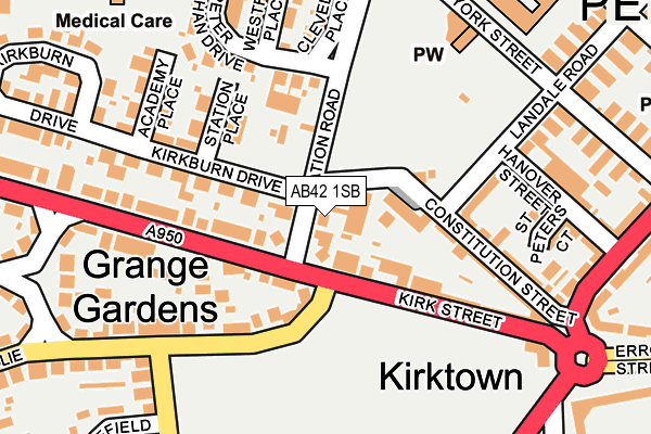 AB42 1SB map - OS OpenMap – Local (Ordnance Survey) AB42 1SB map - OS OpenMap – Local (Ordnance Survey)