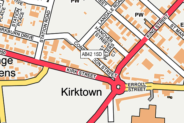AB42 1SD map - OS OpenMap – Local (Ordnance Survey) AB42 1SD map - OS OpenMap – Local (Ordnance Survey)