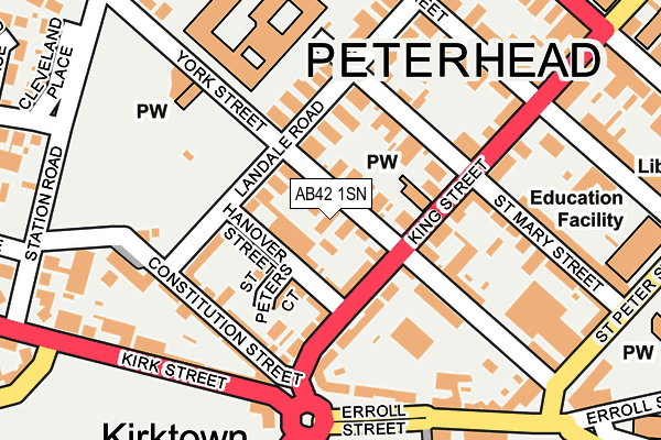 AB42 1SN map - OS OpenMap – Local (Ordnance Survey) AB42 1SN map - OS OpenMap – Local (Ordnance Survey)