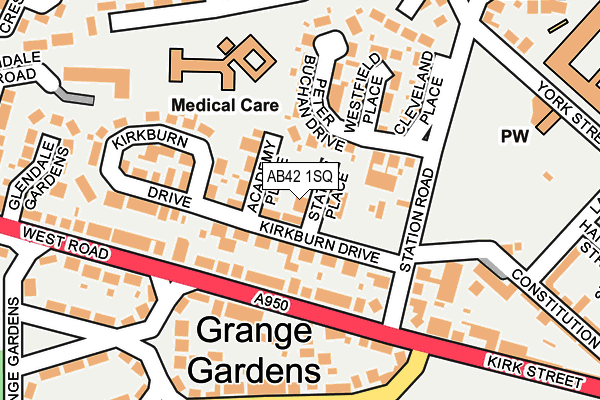 AB42 1SQ map - OS OpenMap – Local (Ordnance Survey) AB42 1SQ map - OS OpenMap – Local (Ordnance Survey)