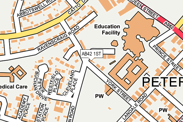 AB42 1ST map - OS OpenMap – Local (Ordnance Survey) AB42 1ST map - OS OpenMap – Local (Ordnance Survey)