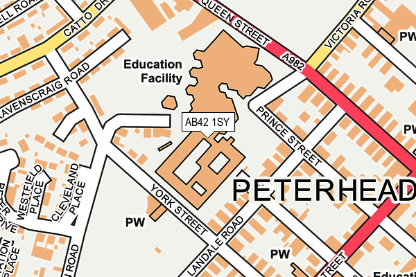 AB42 1SY map - OS OpenMap – Local (Ordnance Survey) AB42 1SY map - OS OpenMap – Local (Ordnance Survey)