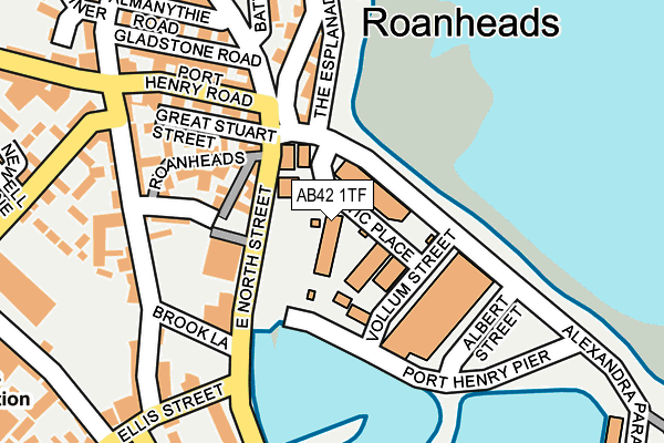 AB42 1TF map - OS OpenMap – Local (Ordnance Survey) AB42 1TF map - OS OpenMap – Local (Ordnance Survey)