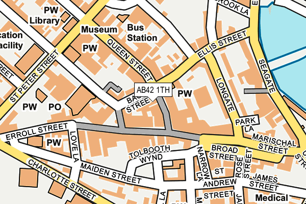 AB42 1TH map - OS OpenMap – Local (Ordnance Survey) AB42 1TH map - OS OpenMap – Local (Ordnance Survey)