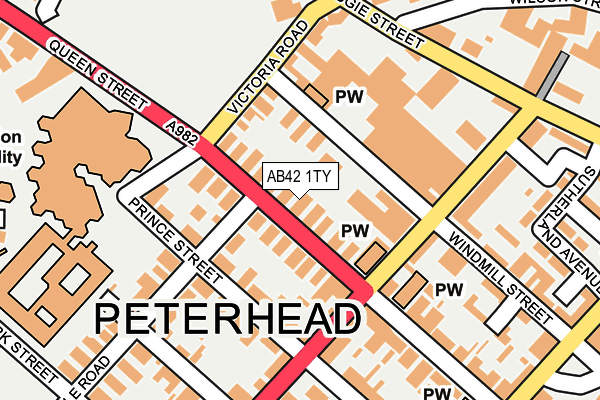 AB42 1TY map - OS OpenMap – Local (Ordnance Survey) AB42 1TY map - OS OpenMap – Local (Ordnance Survey)