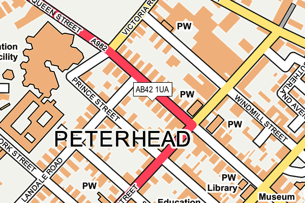 AB42 1UA map - OS OpenMap – Local (Ordnance Survey) AB42 1UA map - OS OpenMap – Local (Ordnance Survey)