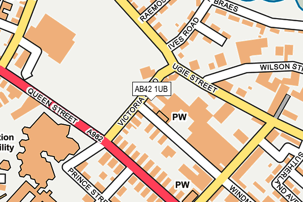AB42 1UB map - OS OpenMap – Local (Ordnance Survey) AB42 1UB map - OS OpenMap – Local (Ordnance Survey)
