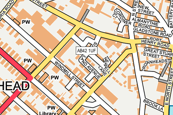AB42 1UF map - OS OpenMap – Local (Ordnance Survey) AB42 1UF map - OS OpenMap – Local (Ordnance Survey)