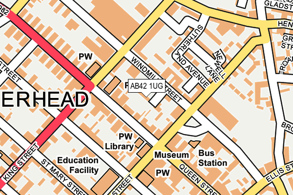 AB42 1UG map - OS OpenMap – Local (Ordnance Survey) AB42 1UG map - OS OpenMap – Local (Ordnance Survey)