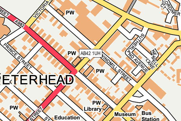 AB42 1UH map - OS OpenMap – Local (Ordnance Survey) AB42 1UH map - OS OpenMap – Local (Ordnance Survey)