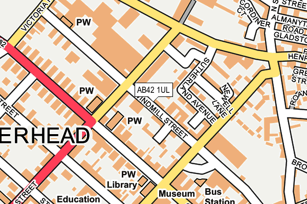 AB42 1UL map - OS OpenMap – Local (Ordnance Survey) AB42 1UL map - OS OpenMap – Local (Ordnance Survey)