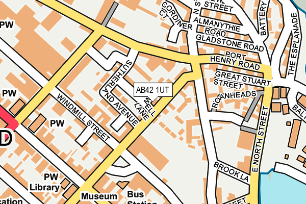 AB42 1UT map - OS OpenMap – Local (Ordnance Survey) AB42 1UT map - OS OpenMap – Local (Ordnance Survey)
