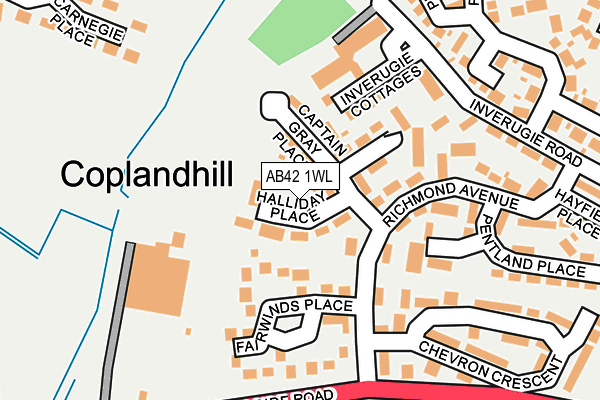 AB42 1WL map - OS OpenMap – Local (Ordnance Survey) AB42 1WL map - OS OpenMap – Local (Ordnance Survey)