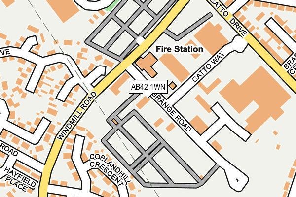AB42 1WN map - OS OpenMap – Local (Ordnance Survey) AB42 1WN map - OS OpenMap – Local (Ordnance Survey)