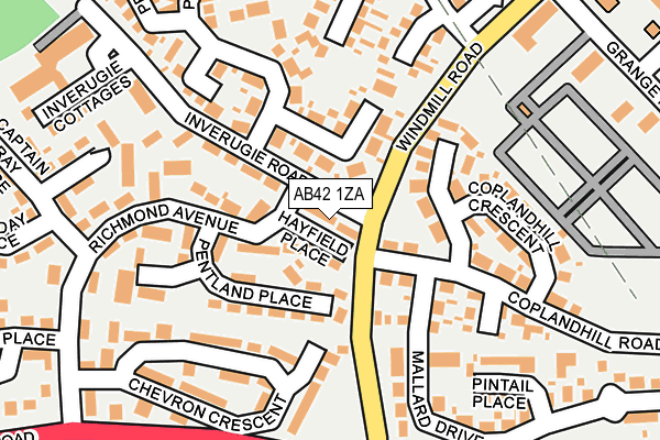 AB42 1ZA map - OS OpenMap – Local (Ordnance Survey) AB42 1ZA map - OS OpenMap – Local (Ordnance Survey)