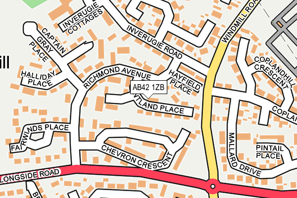 AB42 1ZB map - OS OpenMap – Local (Ordnance Survey) AB42 1ZB map - OS OpenMap – Local (Ordnance Survey)