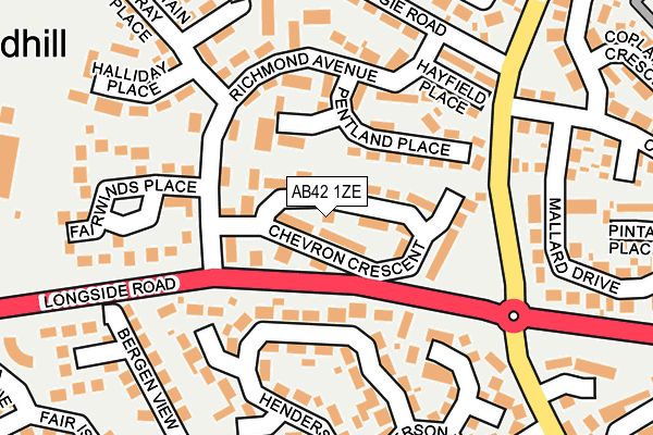 AB42 1ZE map - OS OpenMap – Local (Ordnance Survey) AB42 1ZE map - OS OpenMap – Local (Ordnance Survey)
