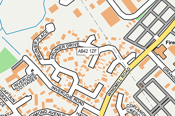 AB42 1ZF map - OS OpenMap – Local (Ordnance Survey) AB42 1ZF map - OS OpenMap – Local (Ordnance Survey)