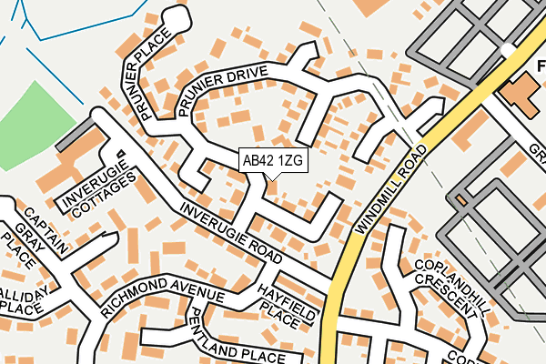 AB42 1ZG map - OS OpenMap – Local (Ordnance Survey) AB42 1ZG map - OS OpenMap – Local (Ordnance Survey)