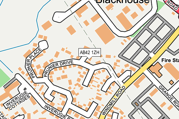 AB42 1ZH map - OS OpenMap – Local (Ordnance Survey) AB42 1ZH map - OS OpenMap – Local (Ordnance Survey)