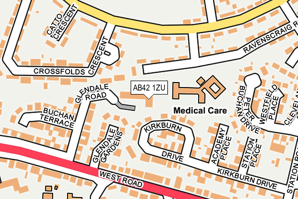 AB42 1ZU map - OS OpenMap – Local (Ordnance Survey) AB42 1ZU map - OS OpenMap – Local (Ordnance Survey)