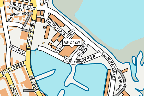 AB42 1ZW map - OS OpenMap – Local (Ordnance Survey) AB42 1ZW map - OS OpenMap – Local (Ordnance Survey)