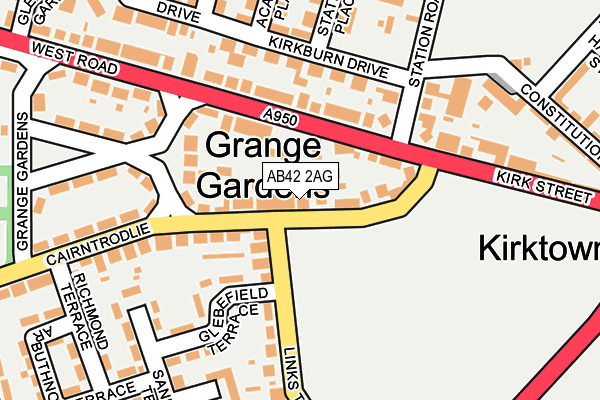 AB42 2AG map - OS OpenMap – Local (Ordnance Survey) AB42 2AG map - OS OpenMap – Local (Ordnance Survey)